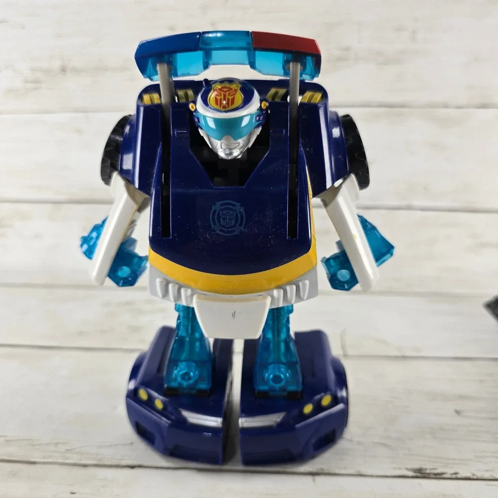 2 Hasbro Transformers Rescue Bots Chase the Police-Bot & Sideswipe Action Figure